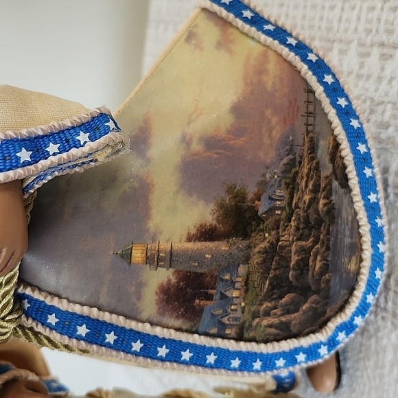 Thomas Kinkade 2004 lighthouse painting with anchor tabletop decor - Picture 5 of 7